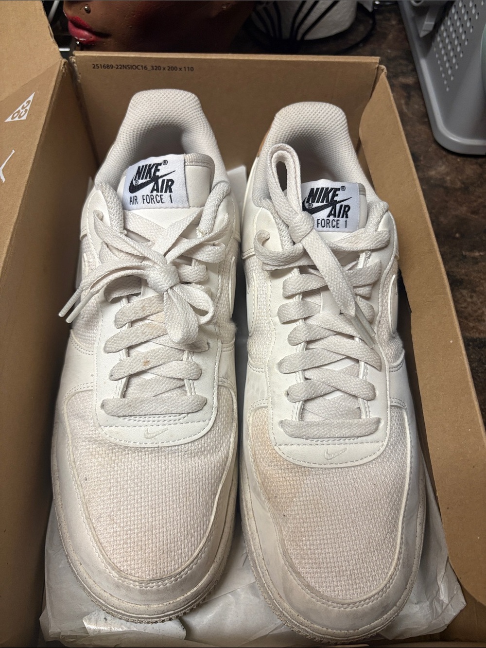 Nike Air Force 1 Low Men's Sneakers in Off-White/Cream